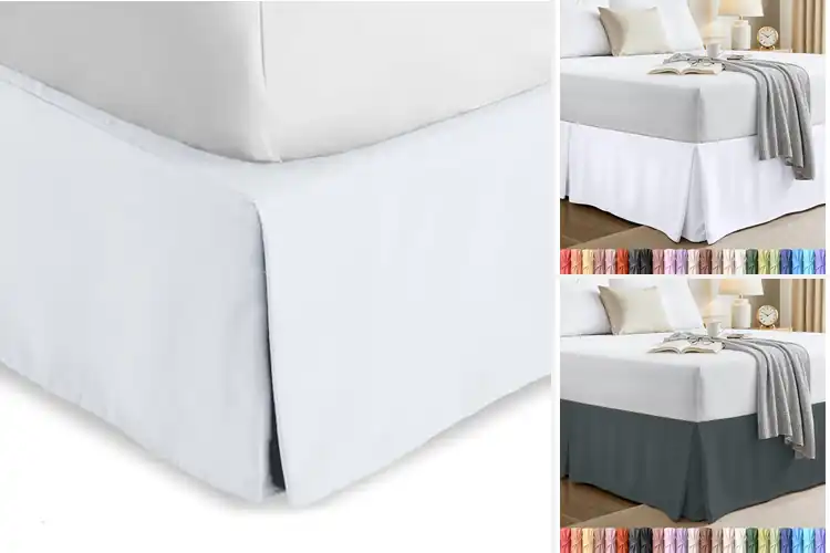 Detailed view of Best 15 Inch Tailored Drop Bed Ruffle