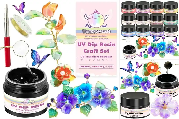 Detailed view of Best 40ml UV Dip Resin Kit For Diy Crafts