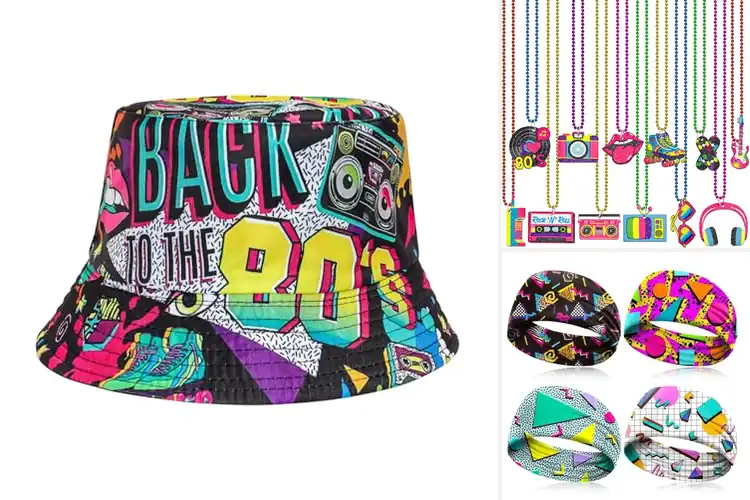 Detailed view of Best 80s Party Accessories: Party or Chill in Retro Comfort