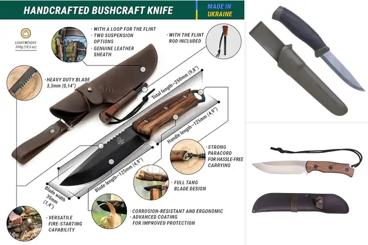 Detailed view of Best Bushcraft Knives