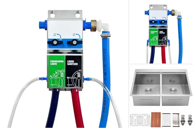 Detailed view of Best Dual Kitchen Sink Proportioners