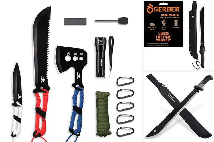 Detailed view of Best Emergency Survival Machete Kit