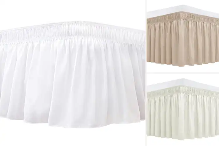 Detailed view of Best Fit Queen Bed Skirt Elastic Wrap Around