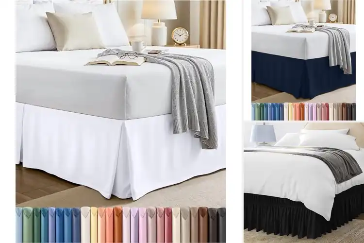 Detailed view of Best Hotel Quality Look Bed Skirt