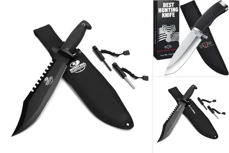 Detailed view of Best Hunting Knives with Sheath