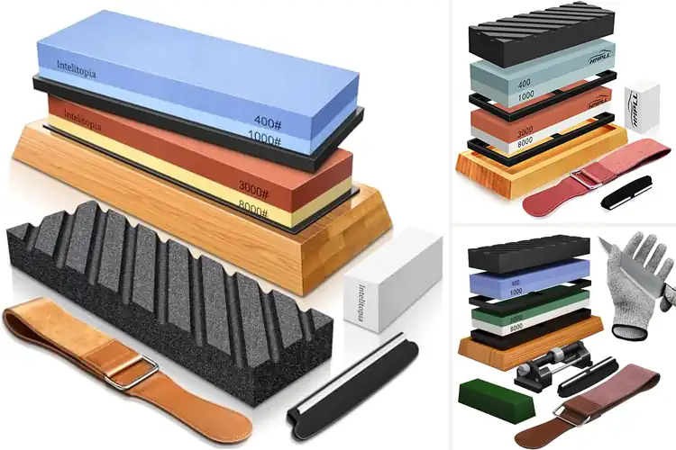 Detailed view of Best Knife Sharpening Stone Set