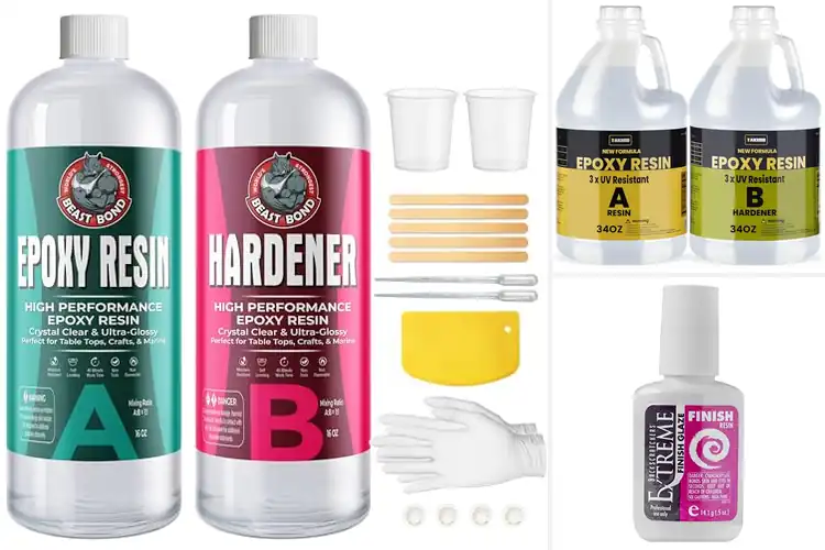 Detailed view of Best Layered Resin Finish