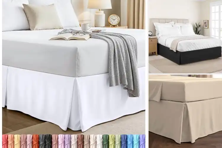Detailed view of Best Luxury Bed Skirt For Queen Beds