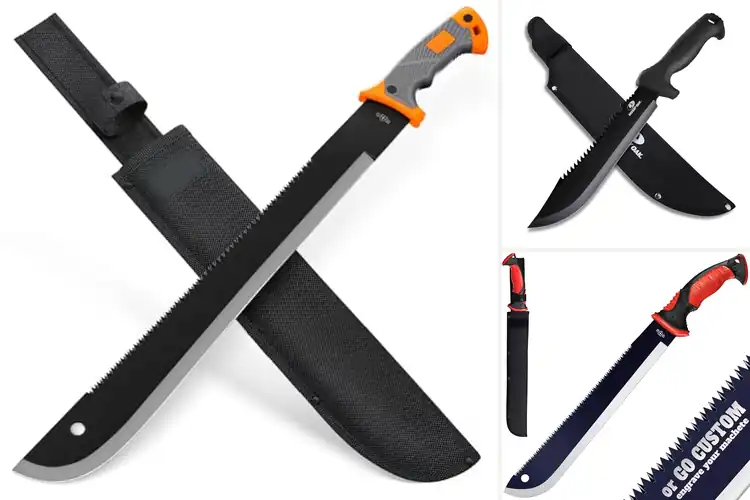 Detailed view of Best Machete With Sheath