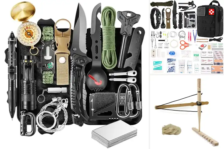 Detailed view of Best Outdoor Tools Set For Survival Gifts