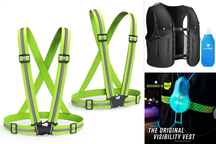 Detailed view of Best Reflective Running Vests With Whistle