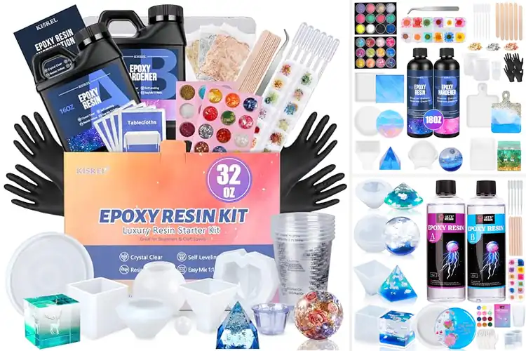 Detailed view of Best Resin Flower Kits