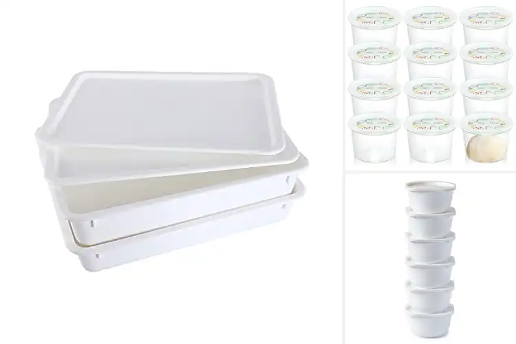 Detailed view of Best stackable dough proofing containers