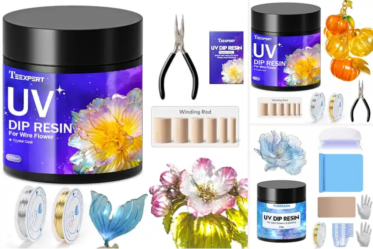 Detailed view of Best Starter Resin Kit For Flower Wire Charms