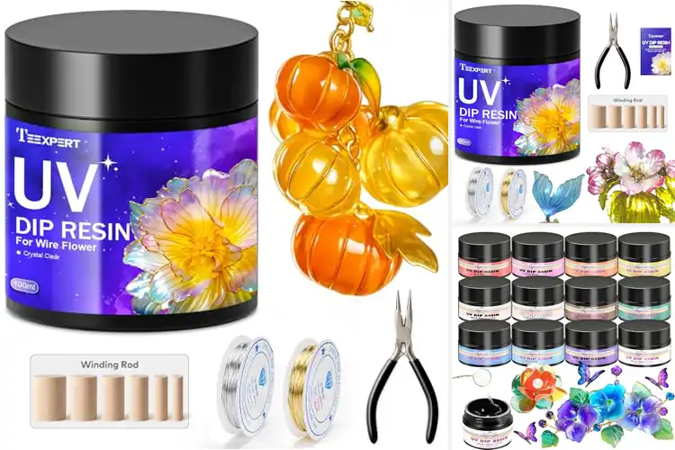 Detailed view of Best UV Dip Resin For Wire Flower Art