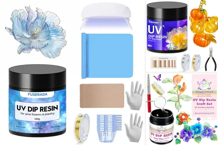 Detailed view of Best UV Dip Resin Sets