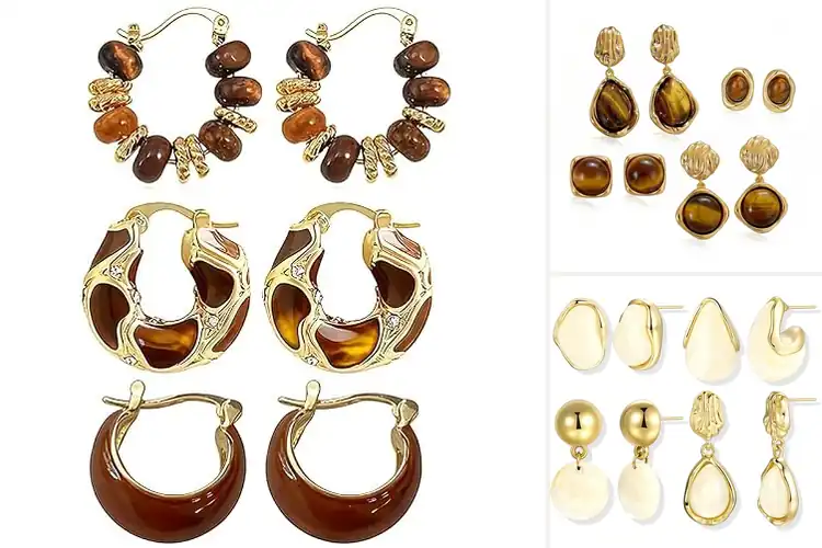 Detailed view of Best Vintage Earrings Set: Effortless Elegance All Day