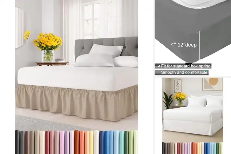 Detailed view of Best Wrinkle Free Bed Skirt Materials